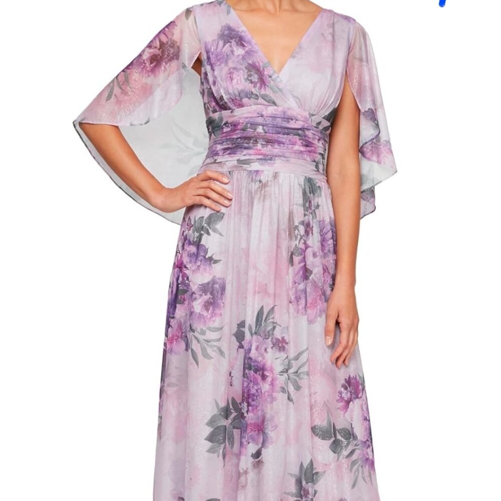 S.L. Fashions Long A-line Mother of The Bride Dress